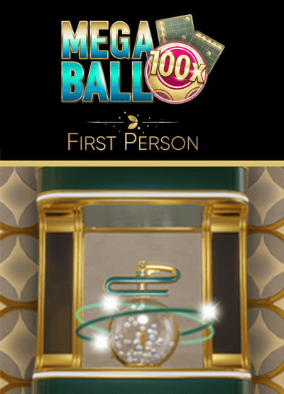 First Person Mega Ball card-and-table